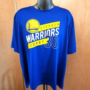 Golden State Warriors Jersey #30 Steph Curry Blue Shirt Size 2XL NBA Basketball